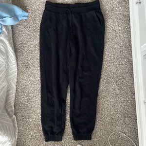 black sweatpants